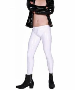 Laidtex Latex Clothing Skinny Leg Men's PVC Pants
