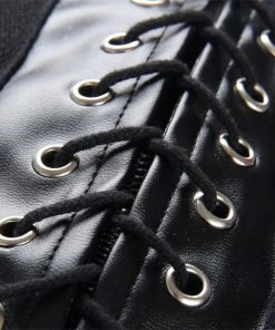 Laidtex Corseted PVC Skater Skirt Latex Clothing