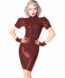 Laidtex Plus Size PVC Dress With Gloves 16 Laidtex Plus Size PVC Dress With Gloves