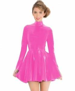 Laidtex Flirty Short PVC Skater Dress Latex Clothing