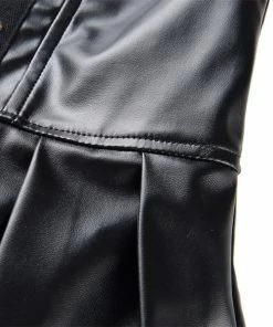 Laidtex Corseted PVC Skater Skirt Latex Clothing