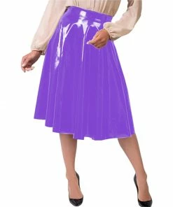 Laidtex Vintage Vinyl Midi Skirt 22 Laidtex Vintage Vinyl Midi Skirt