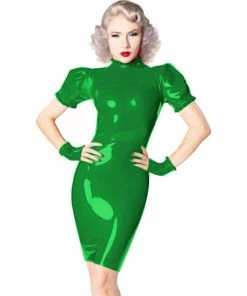 Laidtex Plus Size PVC Dress With Gloves 17 Laidtex Plus Size PVC Dress With Gloves