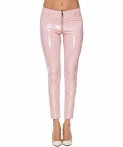 Laidtex Latex Clothing Rousing Red Vinyl Leggings