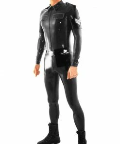 Latexfun Latex Clothing Military Master Latex Uniform