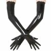Latexfun Latex Clothing Bold Black Latex Gloves