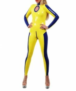 Latexfun Latex Clothing Bold Bi-Colour Latex Suit