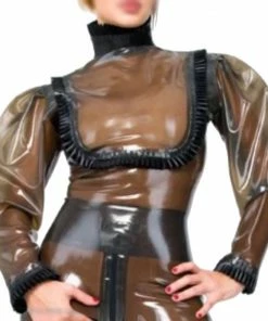 Latexfun See Through Latex Blouse Latex Clothing
