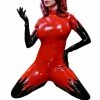 Laidtex Latex Clothing Firestarter Ladies Catsuit