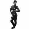 Laidtex Shiny Latex Female Suit With Hood