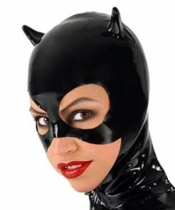 Laidtex Latex Clothing Kinky Latex Catwoman Mask