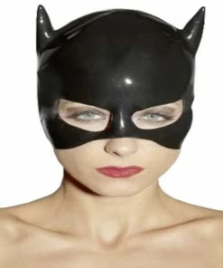 Latexfun Captivating Latex Catwoman Mask