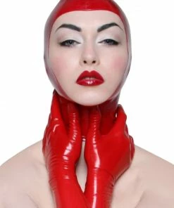 Laidtex Sultry Open Face Latex Hood
