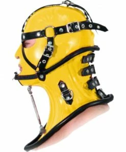 Laidtex Faux Leather Latex Sex Slave Collar Latex Clothing