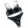 Laidtex Bodacious Black Vinyl Bikini