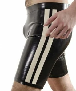 Latexfun Latex Clothing Stylish Men's Latex Shorts
