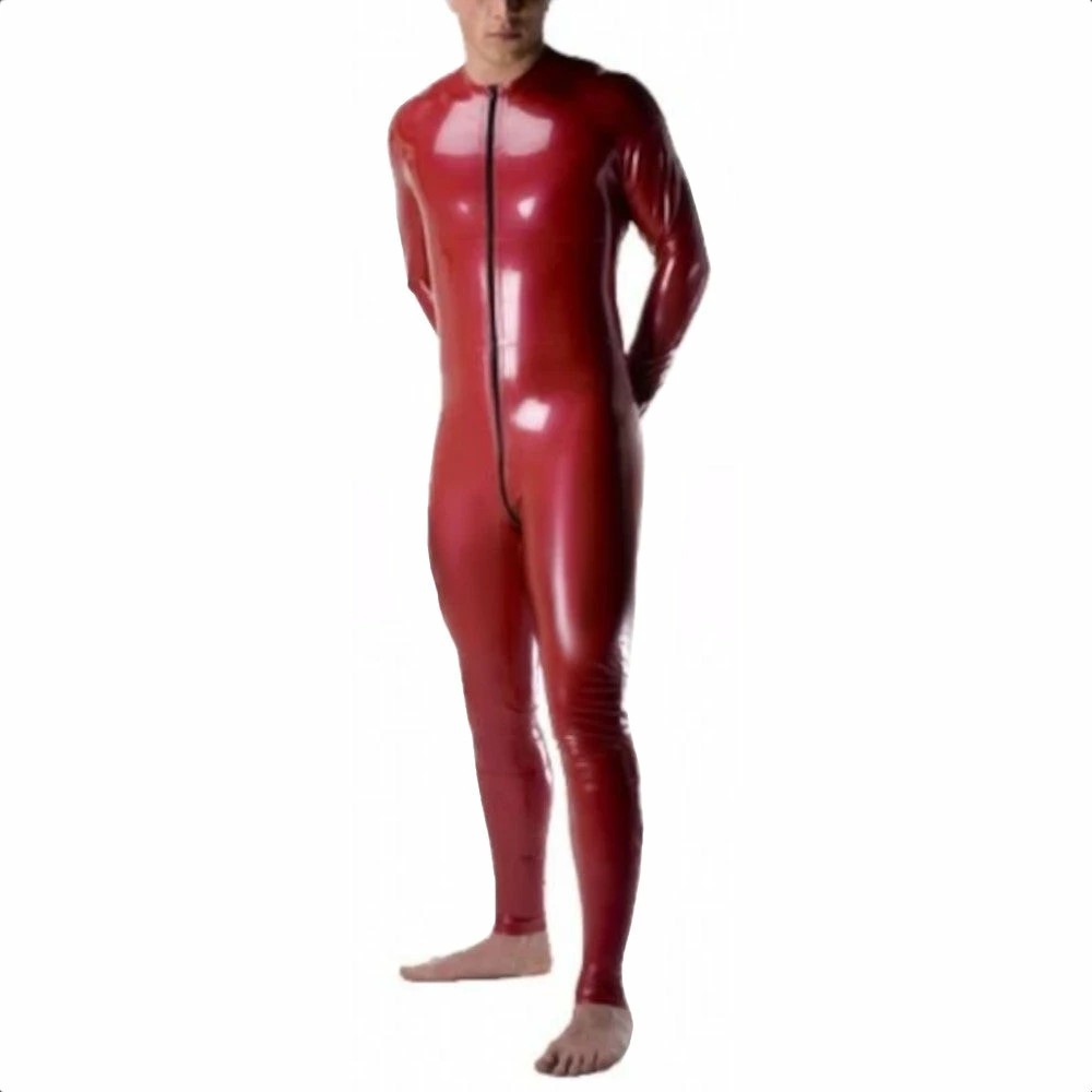 Latexfun Fiery Zippered Latex Catsuit Latex Clothing 3 Latexfun Fiery Zippered Latex Catsuit Latex Clothing