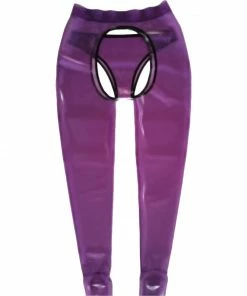Laidtex Cute Crotchless Latex Trousers Latex Clothing