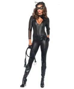Laidtex Faux Leather Catwoman Costume Latex Clothing