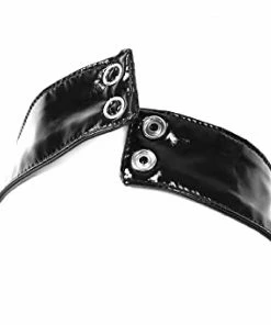 Laidtex PVC Bra With Buckled Neck Collar Latex Clothing