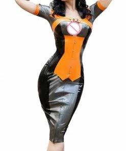 Latexfun Sensational Latex Hobble Dress Latex Clothing