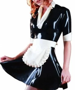 Latexfun Elegant Latex Maid Costume Latex Clothing