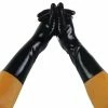 Latexfun Latex Clothing Bodacious Black Rubber Gloves