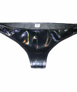 Laidtex Seductive Black PVC Thong