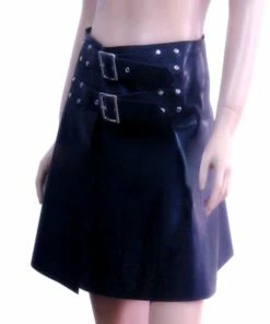 Latexfun Latex Clothing Belted Kinky Latex Kilt