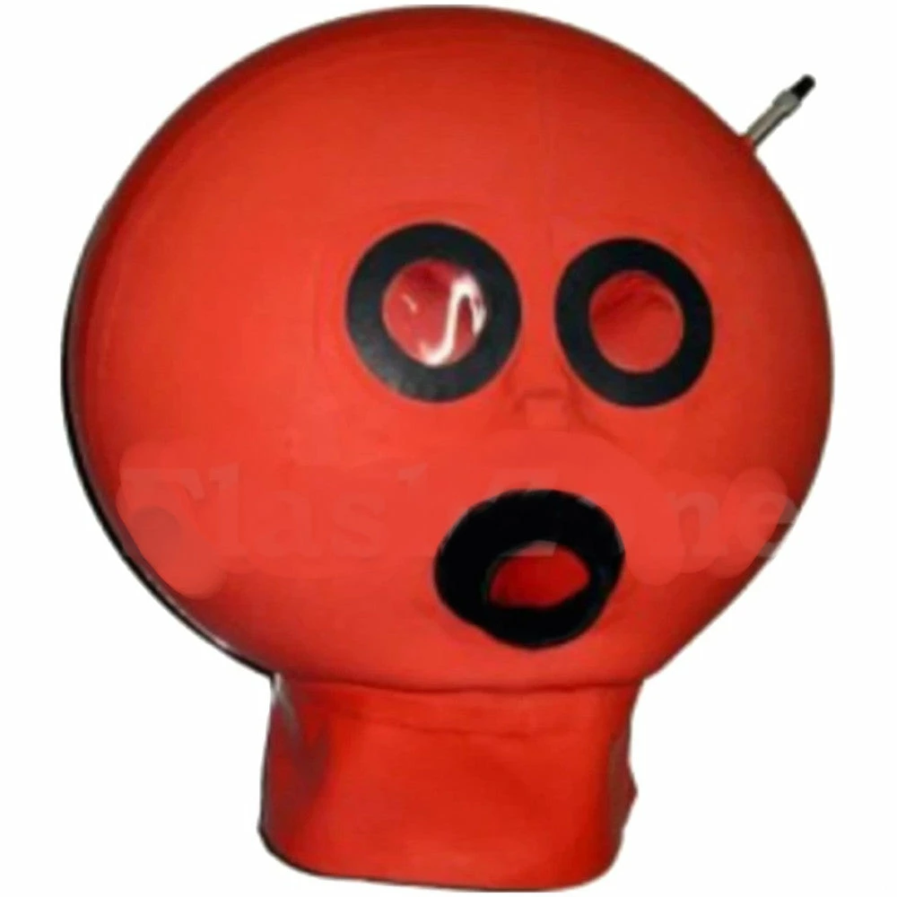 Latexfun Latex Clothing Intense Inflatable Latex Hood 3 Latexfun Latex Clothing Intense Inflatable Latex Hood