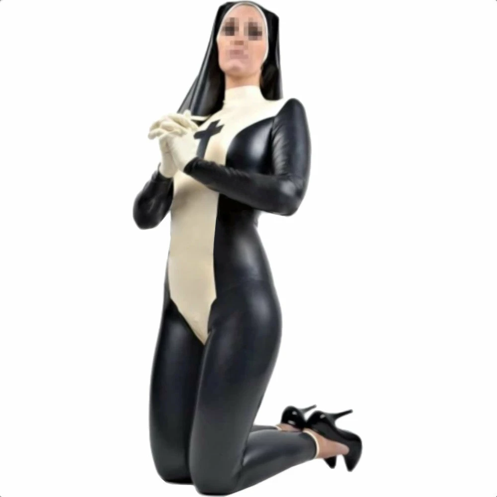Latexfun Latex Clothing Naughty Nun Full Body Costume 3 Latexfun Latex Clothing Naughty Nun Full Body Costume