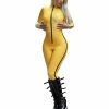 Laidtex Kill Bill Yellow Catsuit Latex Clothing