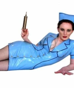 Latexfun Sexy Rubber Nurse Costume