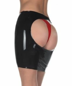 Latexfun Latex Clothing Erotic Escort Latex Spanking Skirt