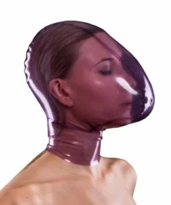 Laidtex Transparent Latex Breathplay Hood Latex Clothing