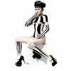 Laidtex Striped Latex Dominatrix Clothing
