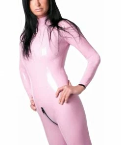 Latexfun Petite Pink Latex Catsuit