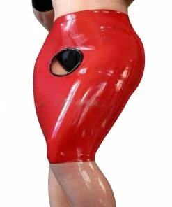 Latexfun Resplendent Red Latex Skirt Latex Clothing