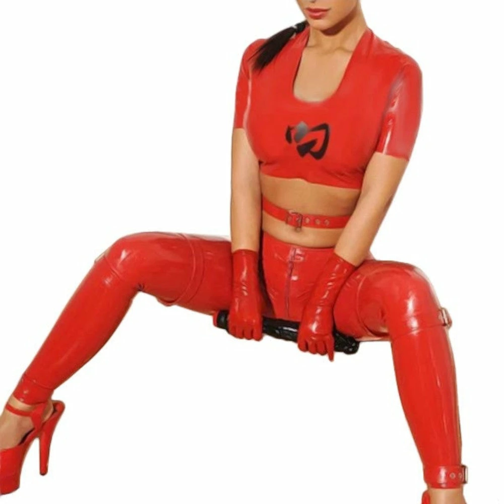 Latexfun Latex Clothing Seductive Latex Crop Top 3 Latexfun Latex Clothing Seductive Latex Crop Top