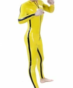 Latexfun Striped One Piece Catsuit
