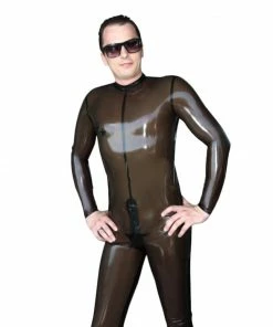 Latexfun Latex Clothing Suggestive See Through Latex Catsuit