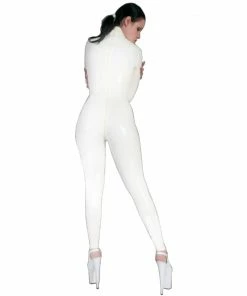Latexfun Wonderfully White Latex Catsuit Latex Clothing