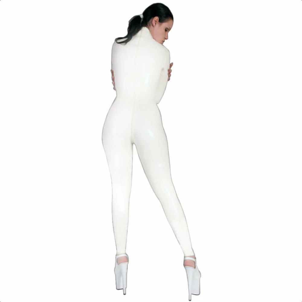 Latexfun Wonderfully White Latex Catsuit Latex Clothing 4 Latexfun Wonderfully White Latex Catsuit Latex Clothing