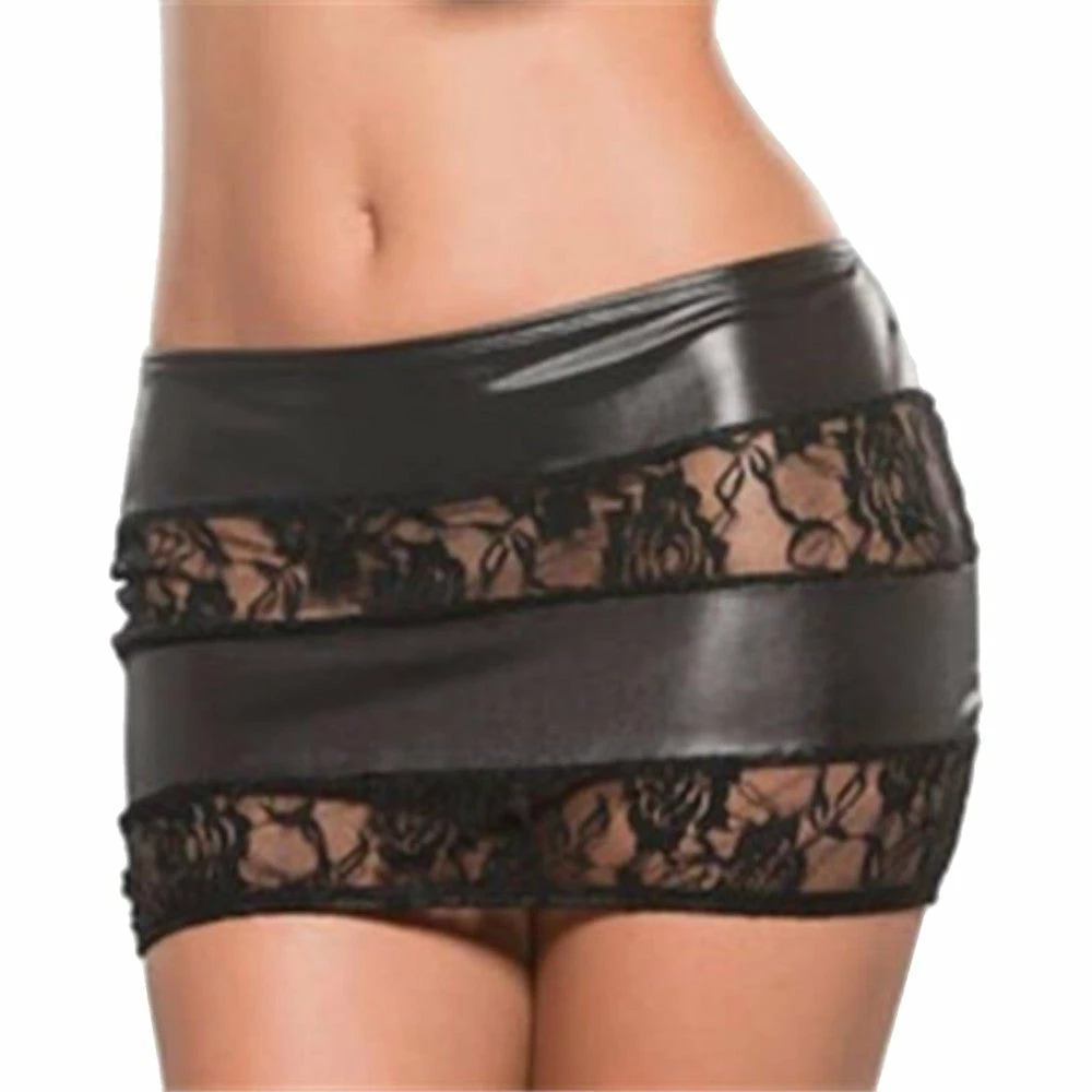 Latexfun Latex Clothing Lacy Vinyl Mini Skirt 3 Latexfun Latex Clothing Lacy Vinyl Mini Skirt