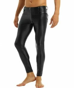 Laidtex Zippered Crotch Men's Vinyl Pants