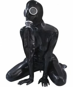Laidtex Submissive Latex Gas Mask Latex Clothing