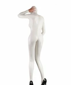 Laidtex Latex Clothing Temptress White Latex Catsuit