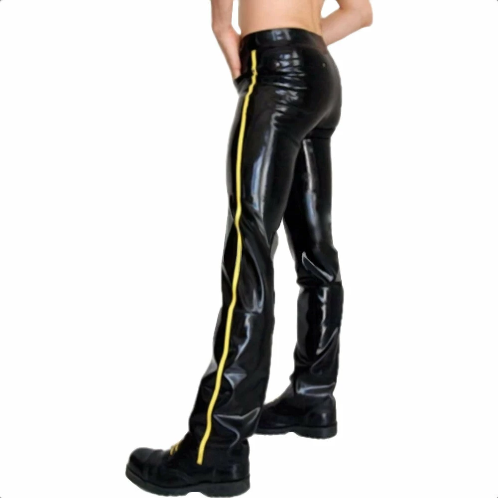 Latexfun Men's Shiny Latex Pants Latex Clothing 3 Latexfun Men's Shiny Latex Pants Latex Clothing