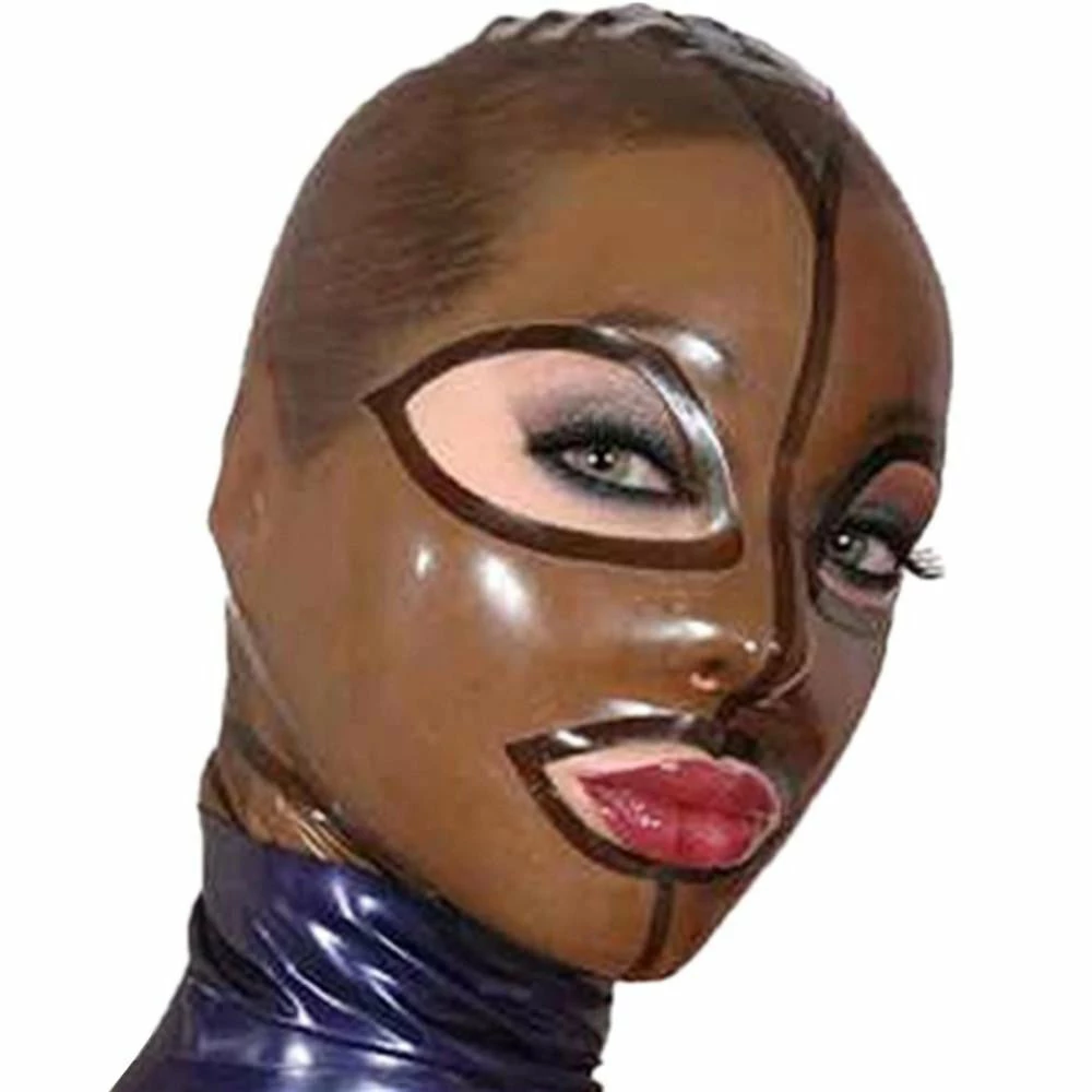 Laidtex Transparent Latex Sex Mask Latex Clothing 3 Laidtex Transparent Latex Sex Mask Latex Clothing