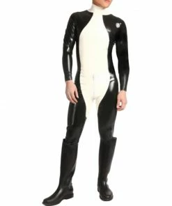 Latexfun Latex Clothing Pepe Le Pew Fully Body Latex Suit